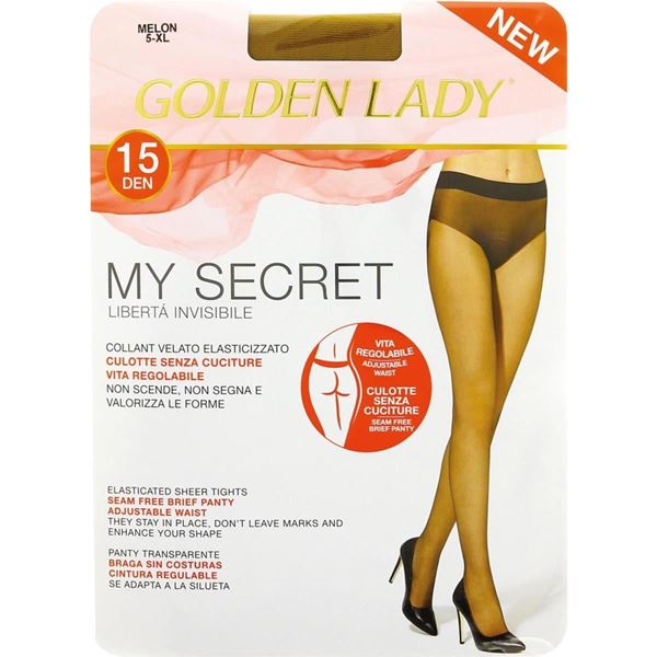 Immagine di GOLDEN LADY COLLANT MY SECRET 15 MELON 2-S