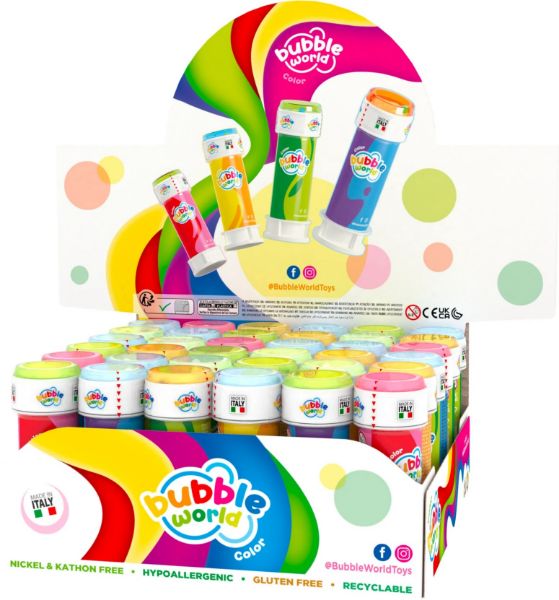 Immagine di COLOR BUBBLES BOLLE DI SAPONE 36 PEZZI PER CARTONE