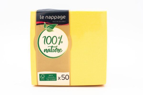 Immagine di TOVAGLIOLI NAPPAGE 24X25X50PZ GIALLO CANARINO 71318